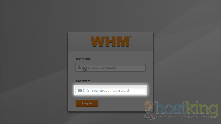 whm password