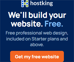 Hostking Free website build